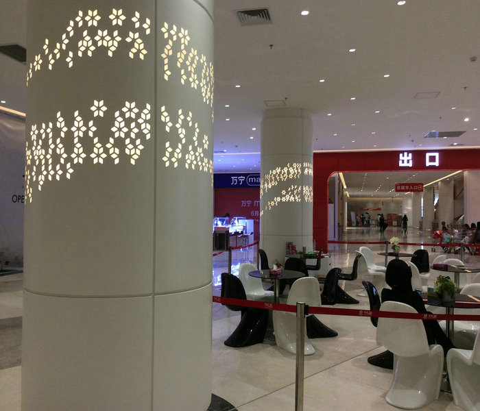 善禾商场包柱铝单板成功案例 善禾商场包柱铝单板成功案例