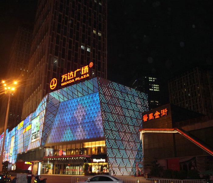 铝单板,冲孔铝单板案例,万达广场2 铝单板,冲孔铝单板案例,万达广场2