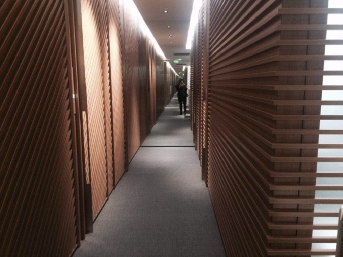 餐厅装修效果图 善禾方管铝方通