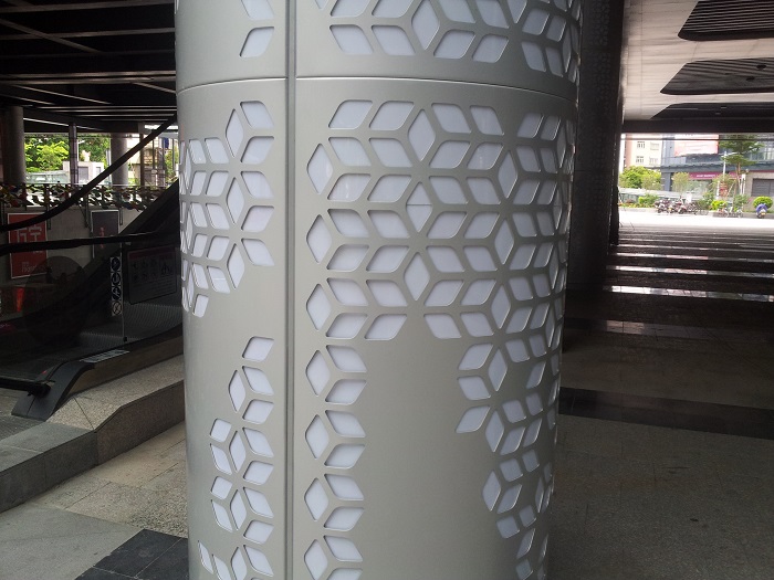 包柱铝单板，镂空铝单板