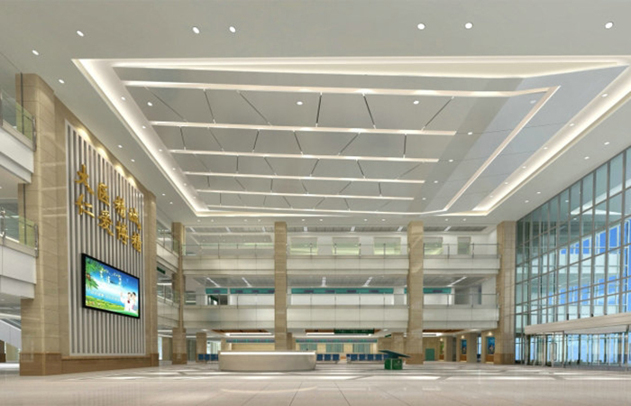 医院装修案例,造型铝单板、铝单板吊顶 医院装修案例,造型铝单板、铝单板吊顶