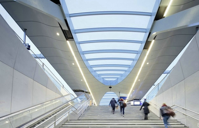 车站装修，铝单板幕墙 善禾建材