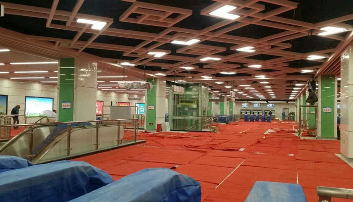南宁地铁站装修效果图，善禾建材