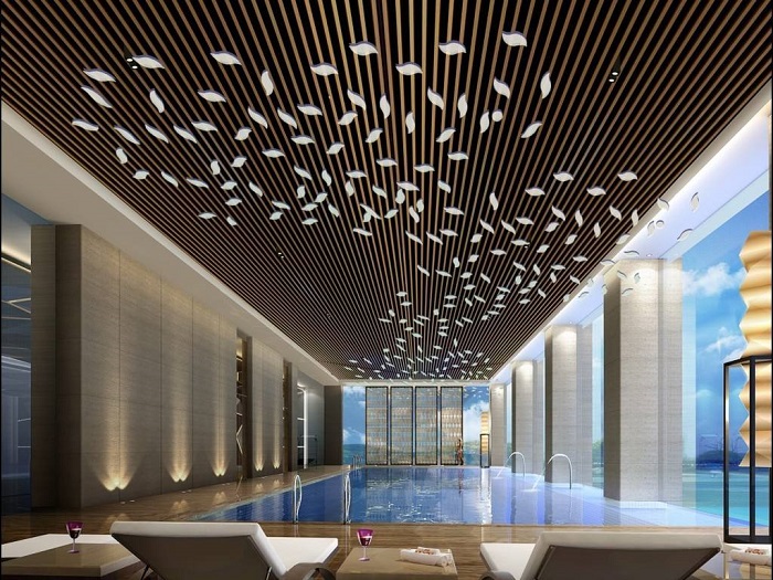 善禾建材铝方通施工过程