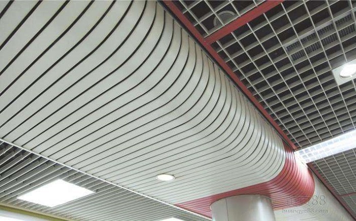 C型铝条扣安装效果图 C型铝条扣安装效果图